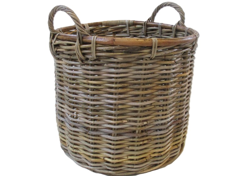 CK2002/4V CESTO GIUNCO PORTA LEGNA " CESTI VIMINI " CM 39x35 H CK2002/4V CESTO GIUNCO PORTA LEGNA " CESTI VIMINI " CM 39x35 H